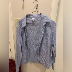 Gingham button-up shirt